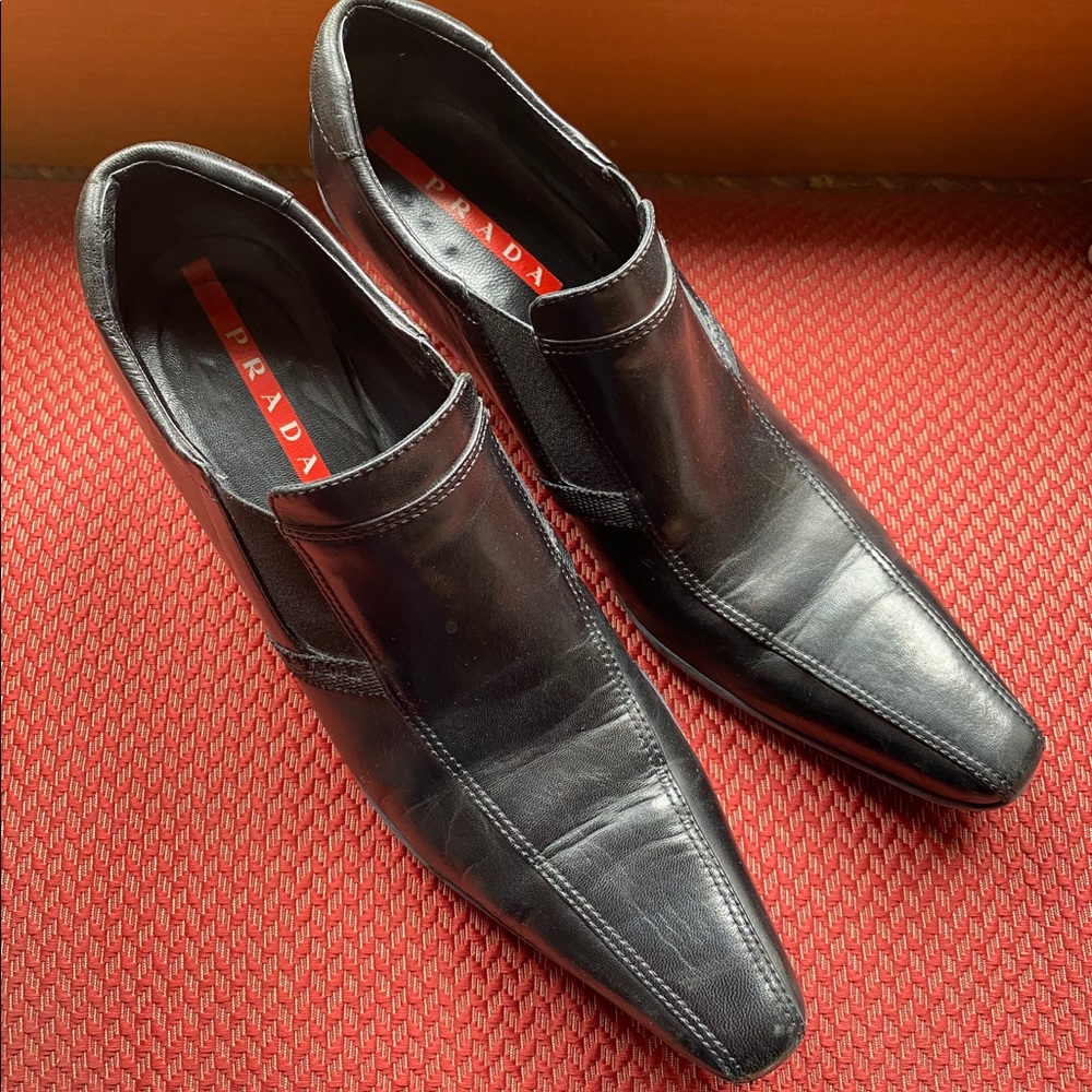 Vintage PRADA Leather Ankle Booties